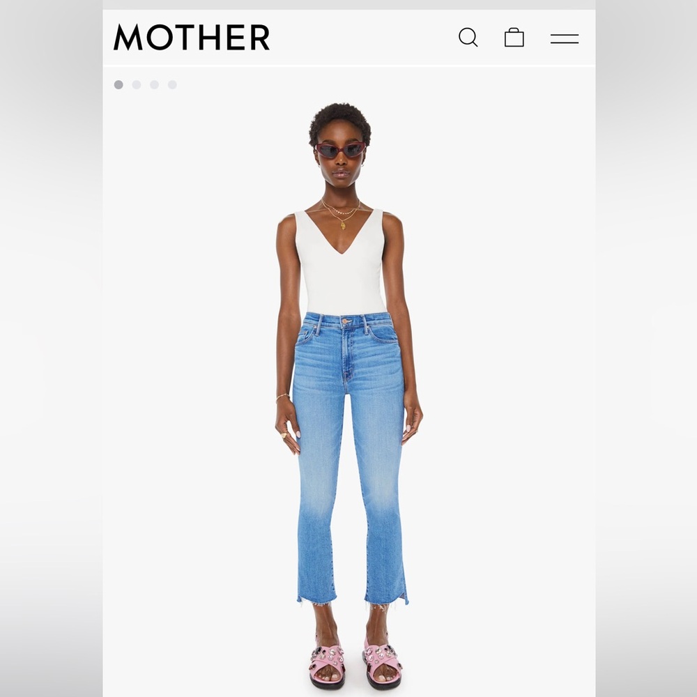 Like New MOTHER Lil’ Insider Cropped Step Fray Jeans